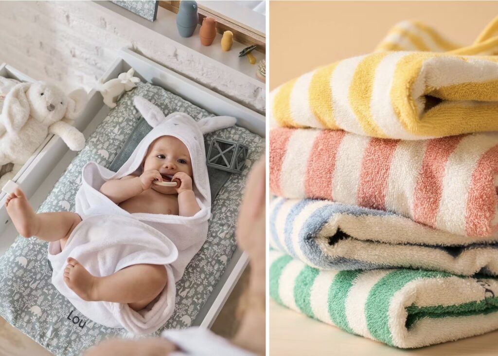 accessoires bébé personnalisés serviette capuche - blog déco