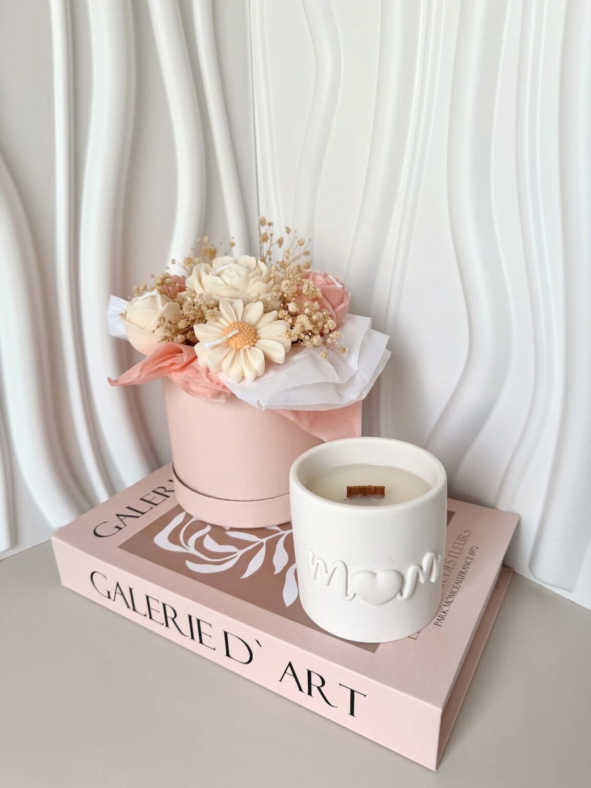 bougie maman mom porcelaine fait-main