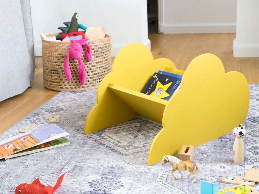 bibliothèque nuage diy Montessori tutoriel bricolage déco