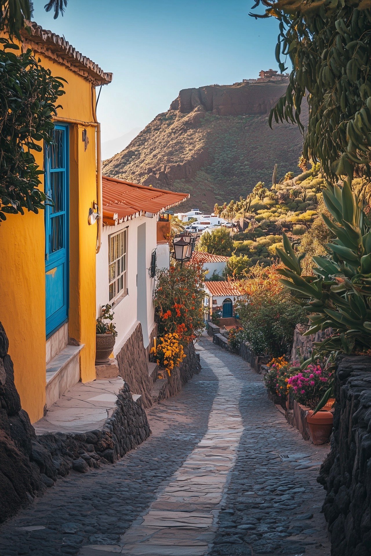 visite petit village pittoresque îles Canaries