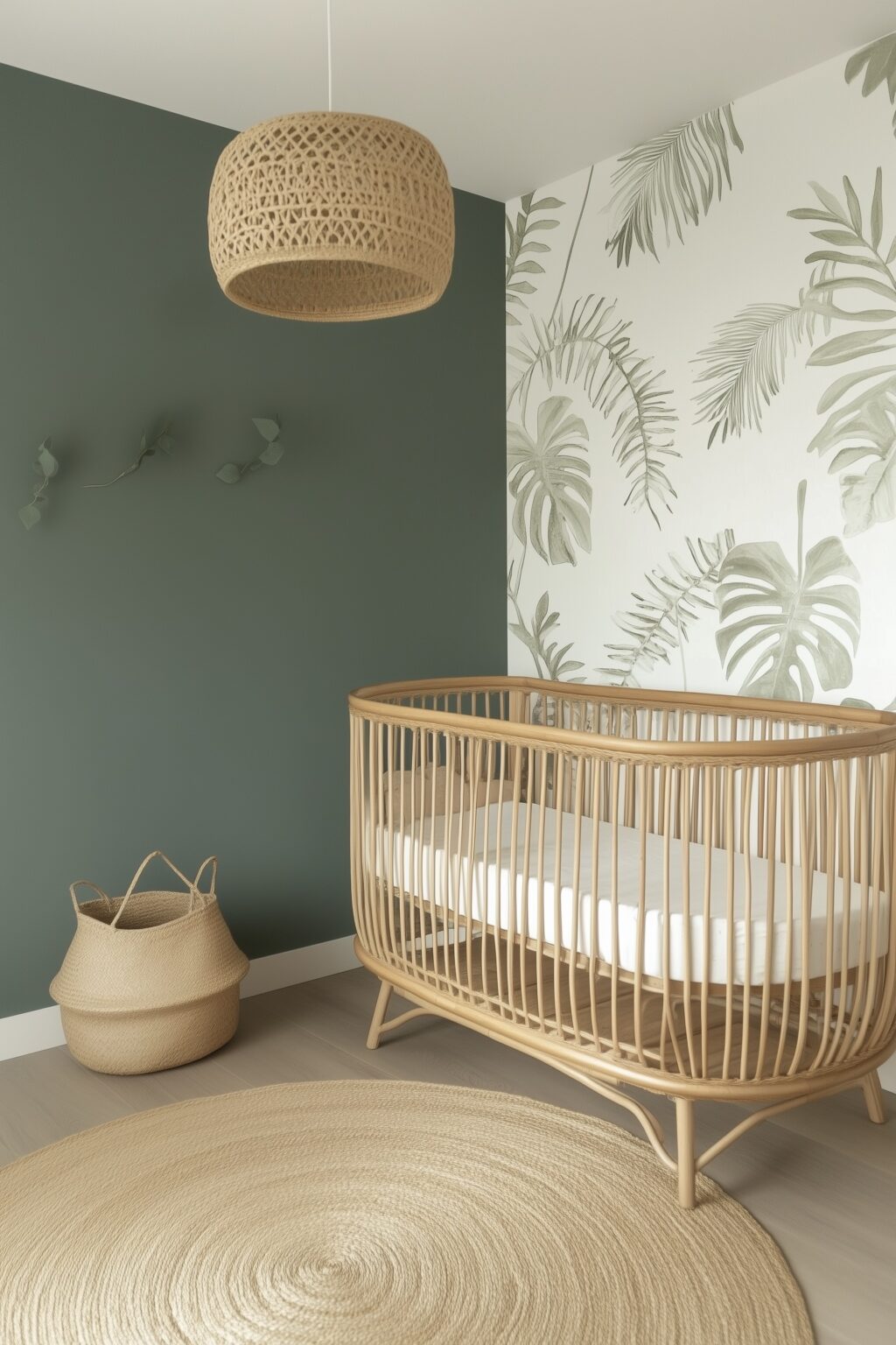 chambre bébé couleur mixte minimaliste