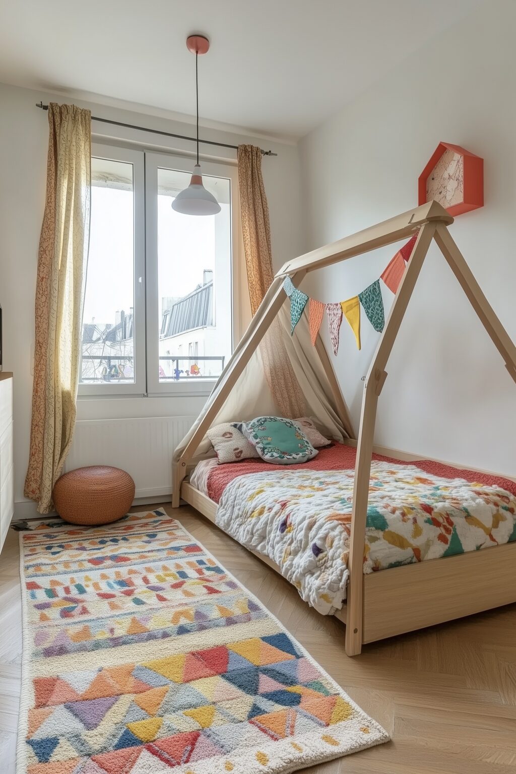 chambre enfant scandinave déco indienne