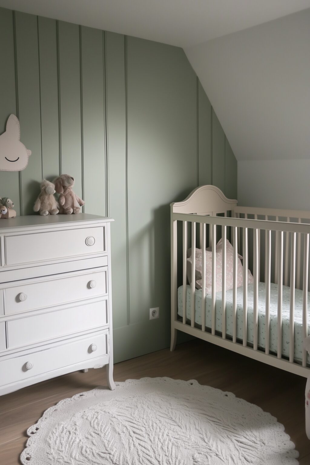 coin nuit bébé sous les toits en pente