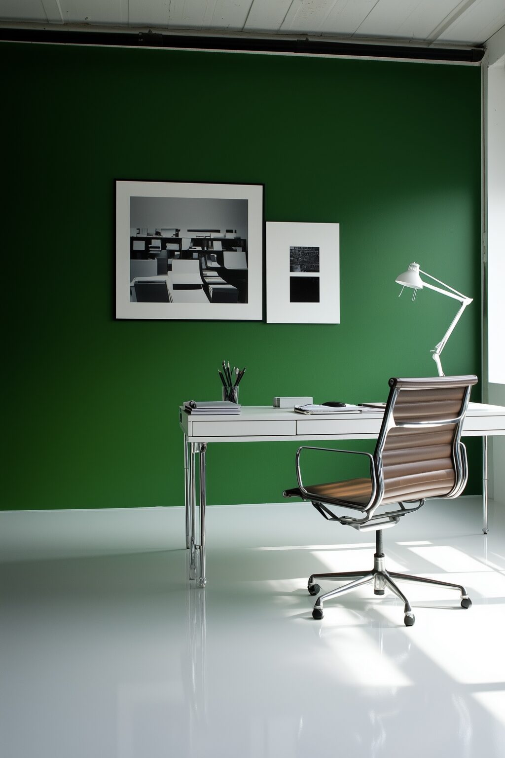 comment agrandir pièce sol brillant blanc laqué