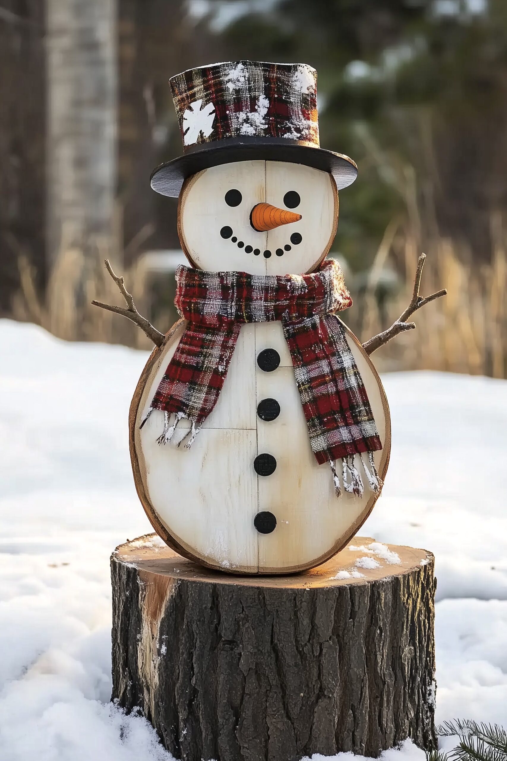 Patron Bois Traîneau Père Noël Winfield Taille Réelle - Découpe NON COUPÉ - Neuf
