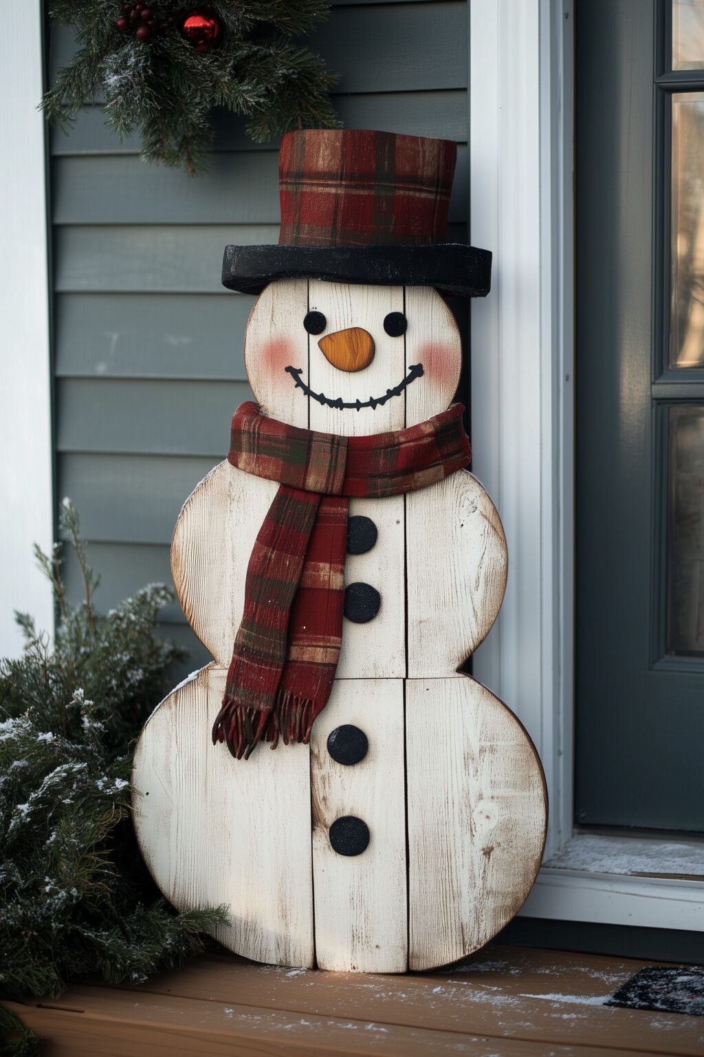 maison porche Canada hiver décoration extérieure