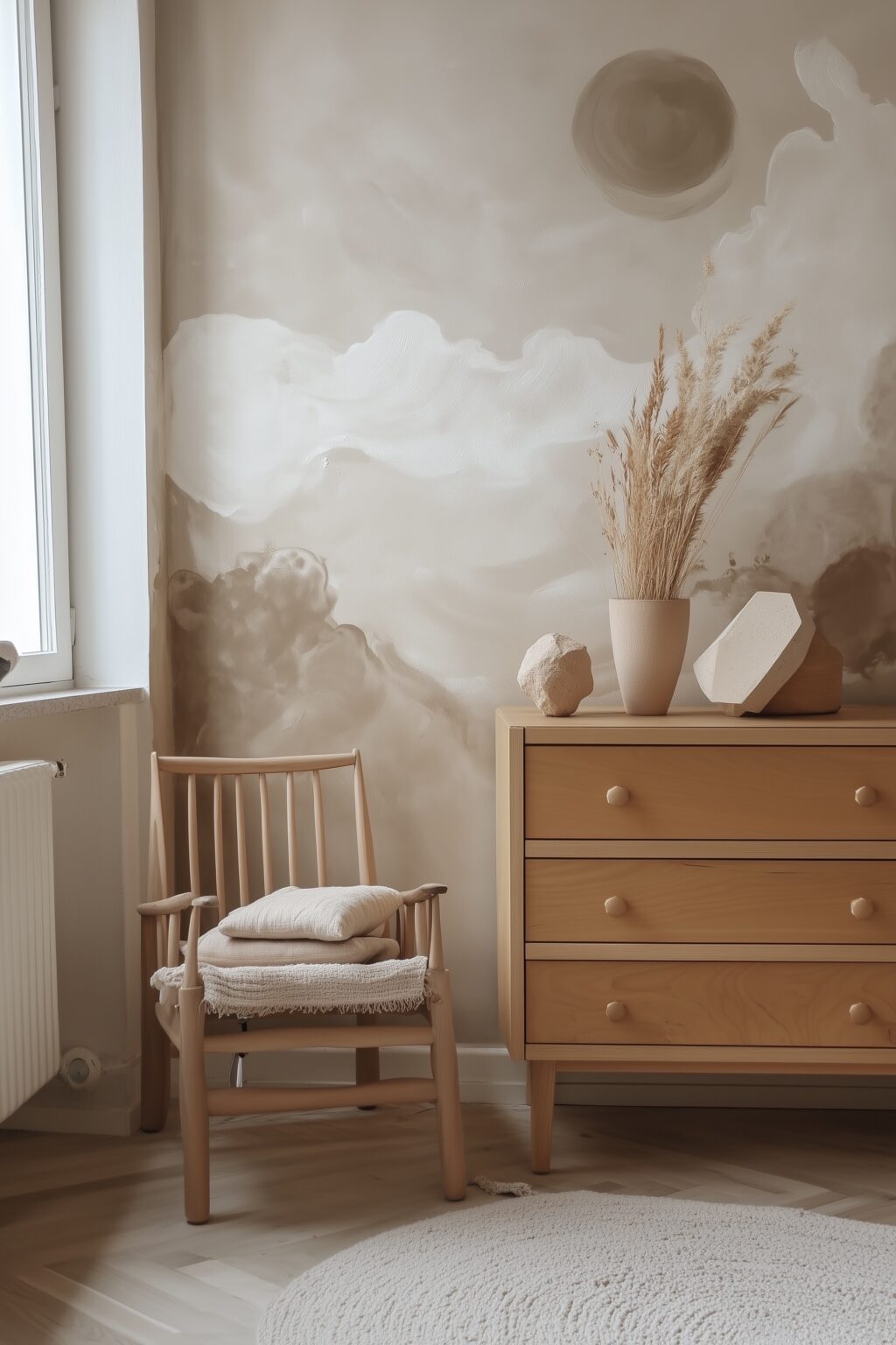 tendances décoration de 2025 couleurs douces terreuses chambre