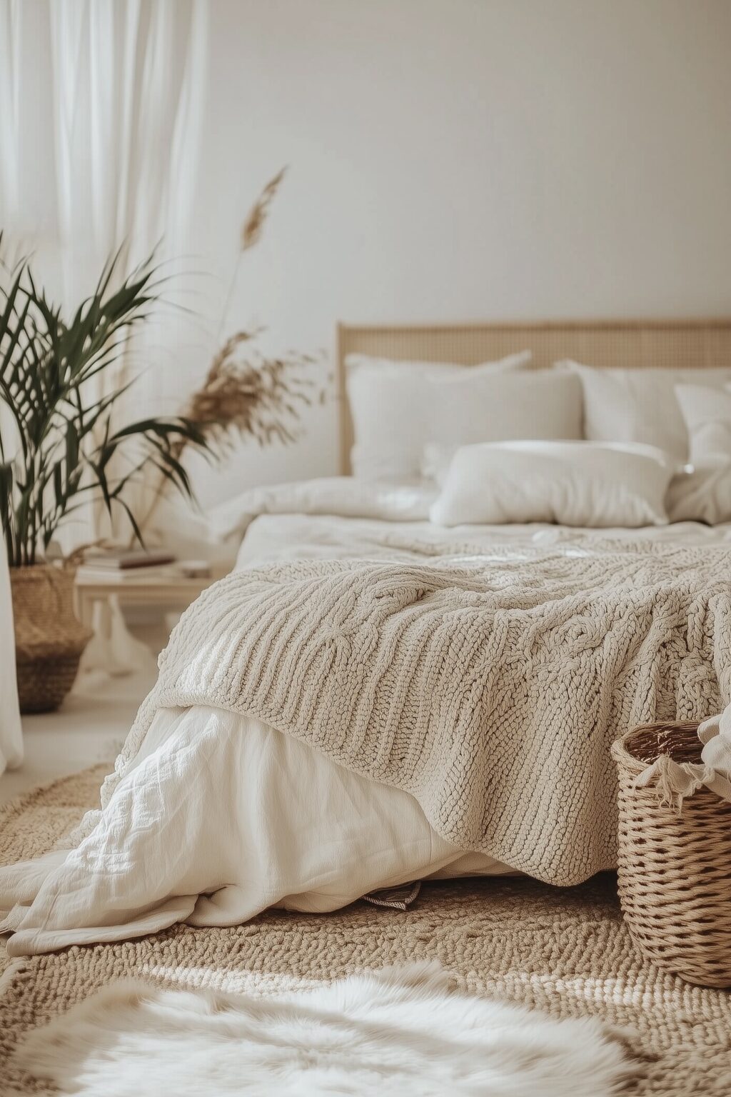 chambre nature déco évasion nuance beige