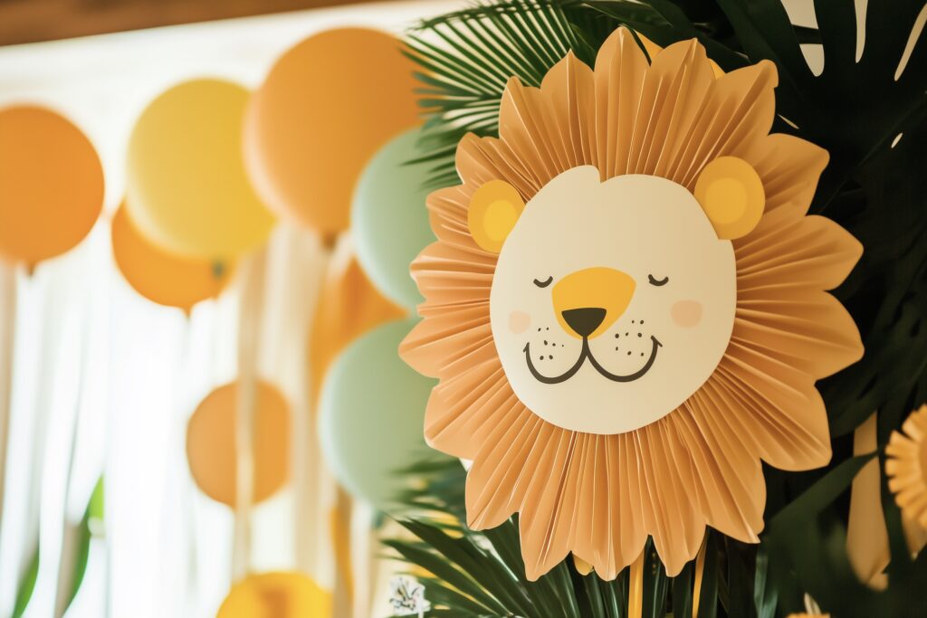 fête anniversaire thème lion - blog déco