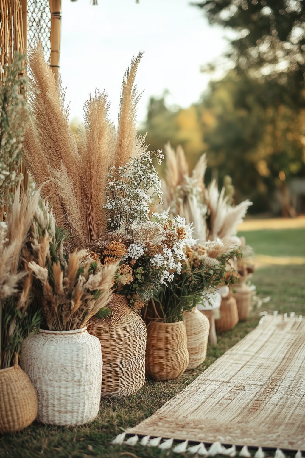 mariage gipsy panier recyclé upcycling