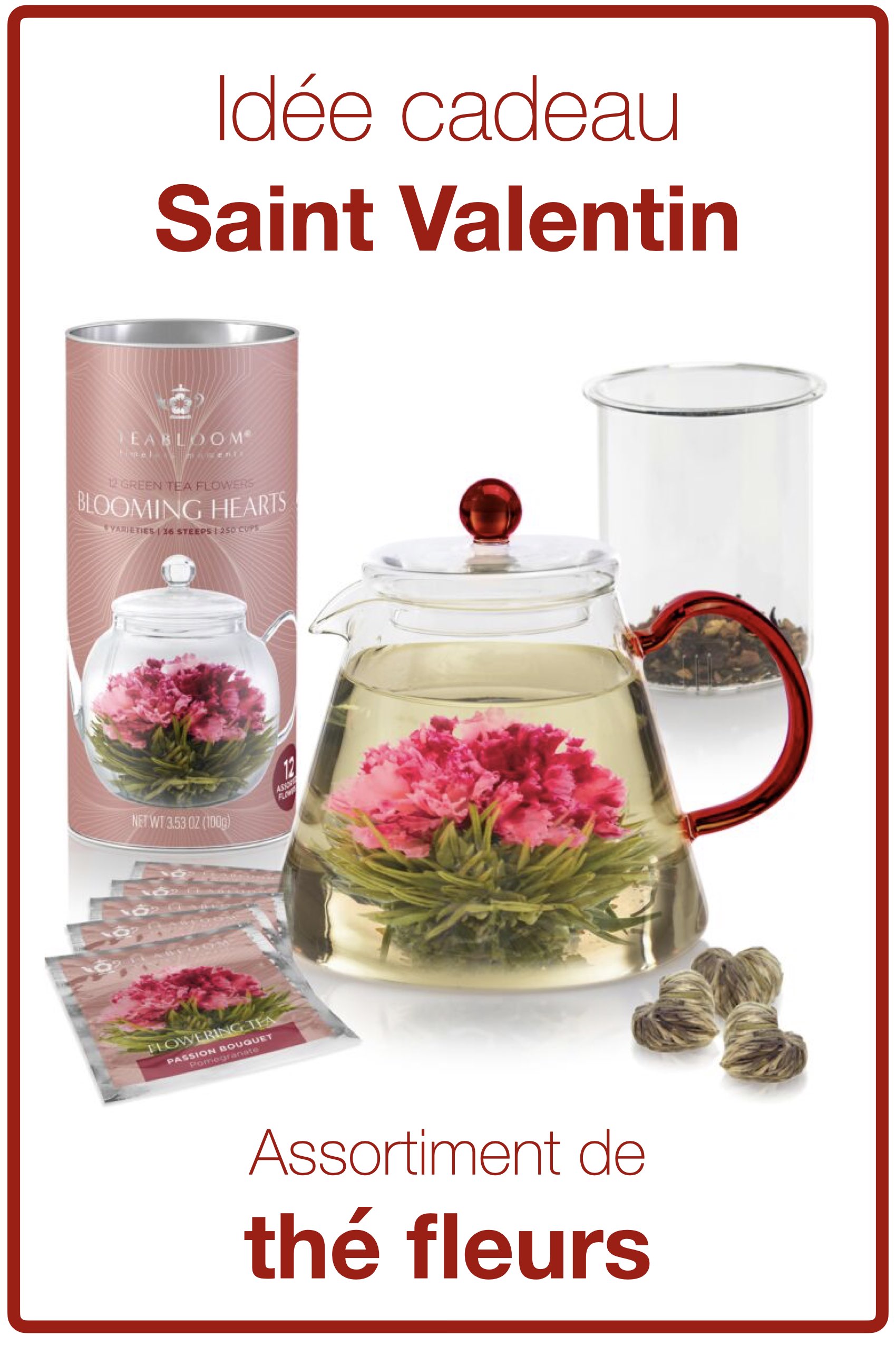 thé fleuri cadeau originale amour