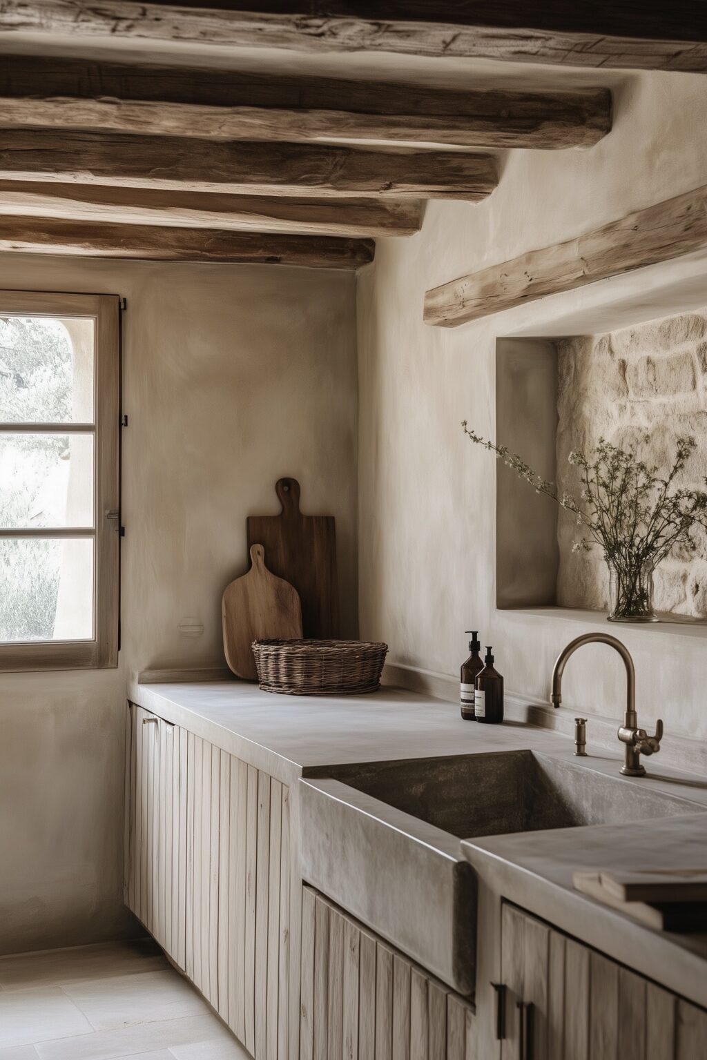 villa italienne Toscane aménagement intérieur brut