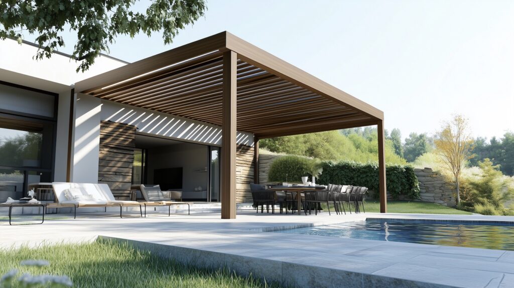 ombrage terrasse villa moderne - blog architecture