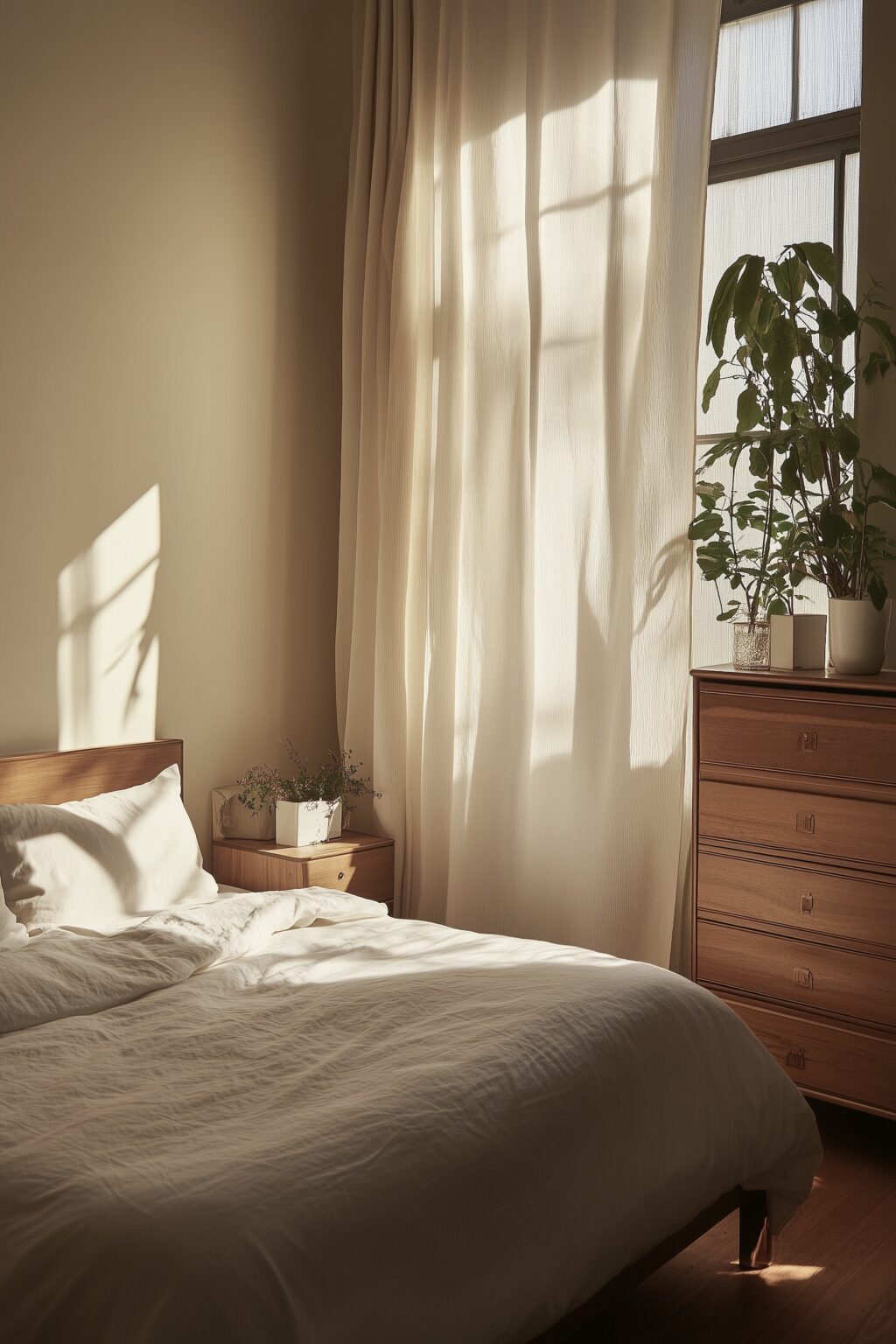 chambre Muji France meuble rangement minimaliste bois