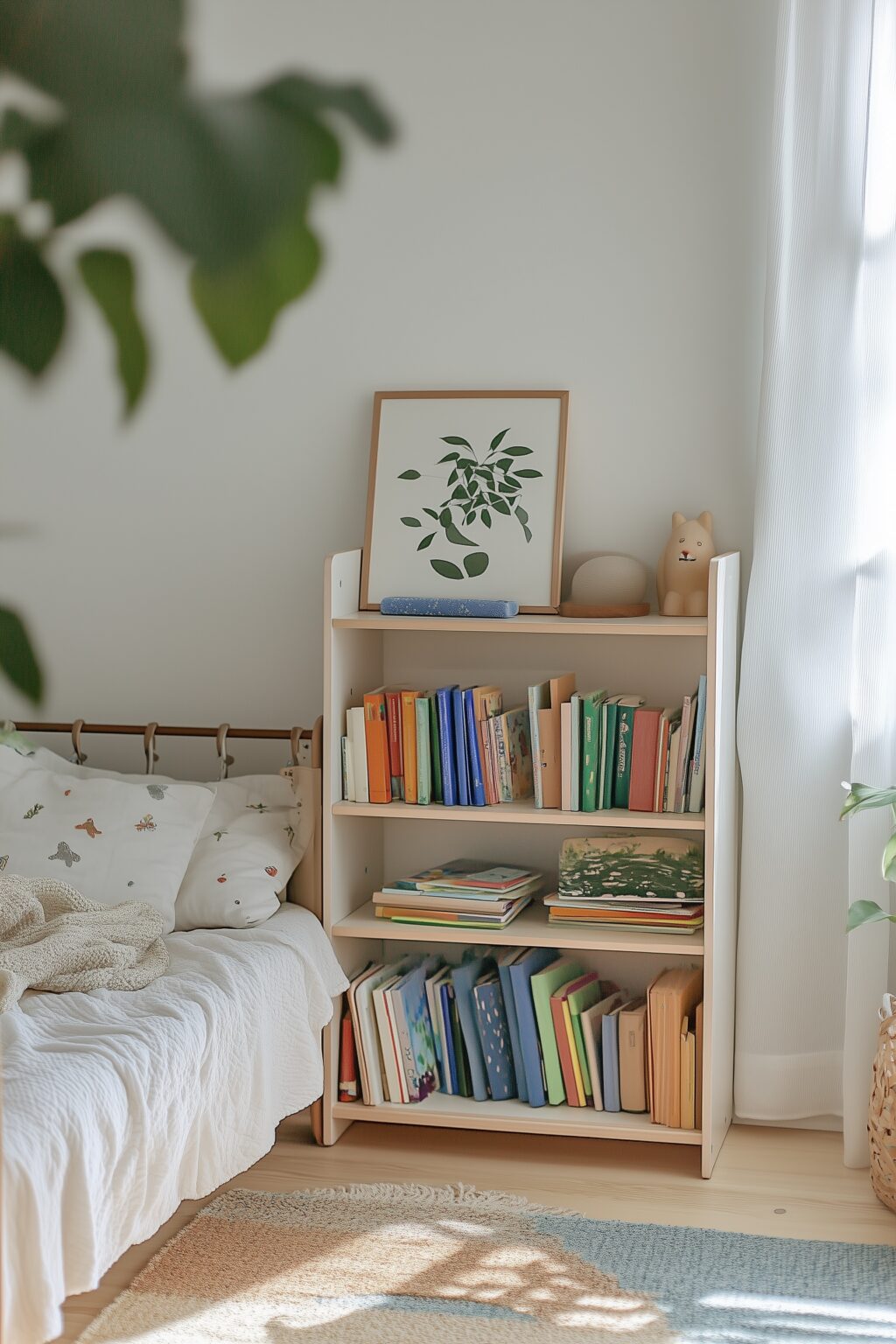 déco nature chambre enfant mobilier massif bois