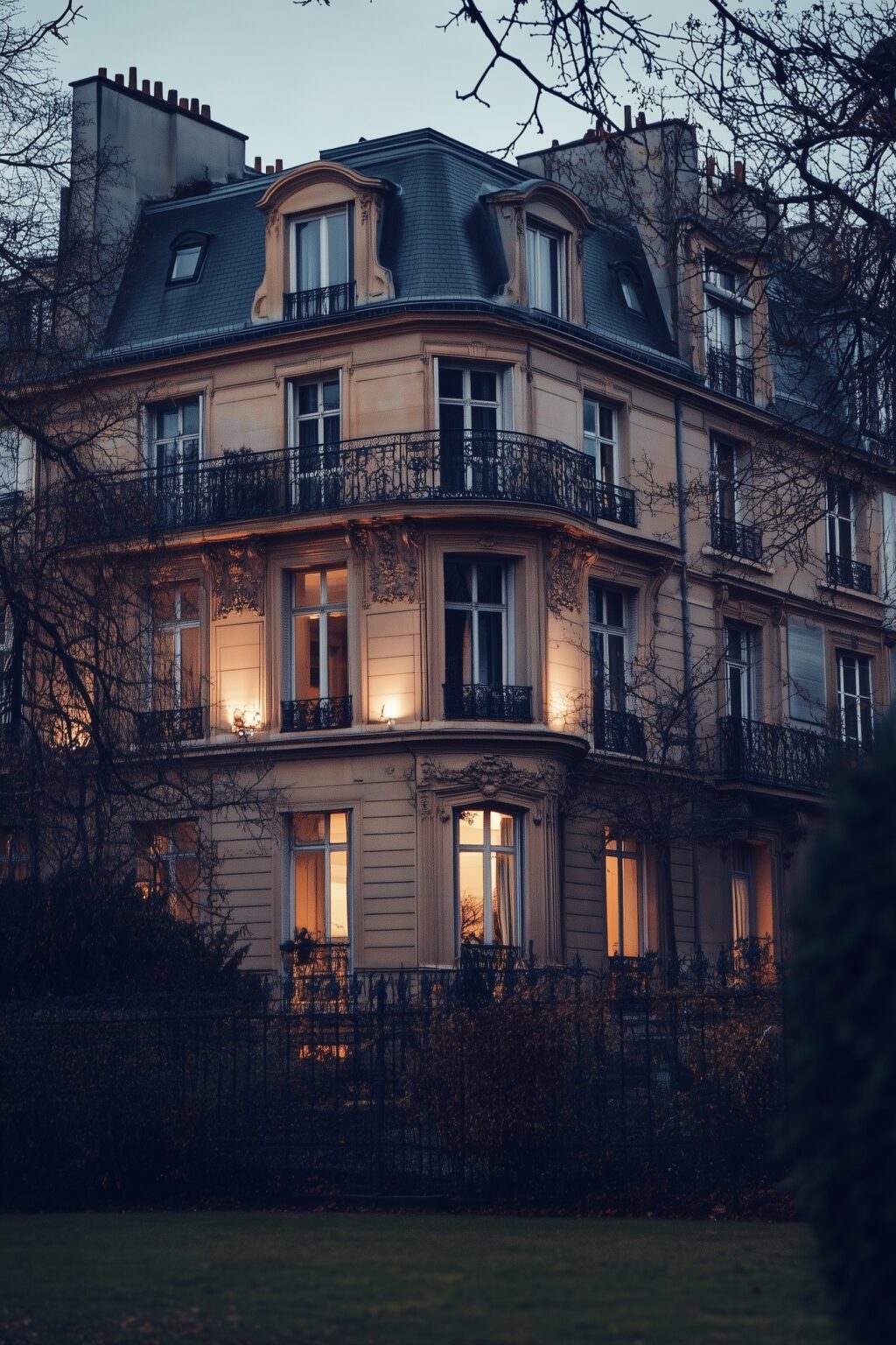 immeuble angle Paris style architectural 1900s