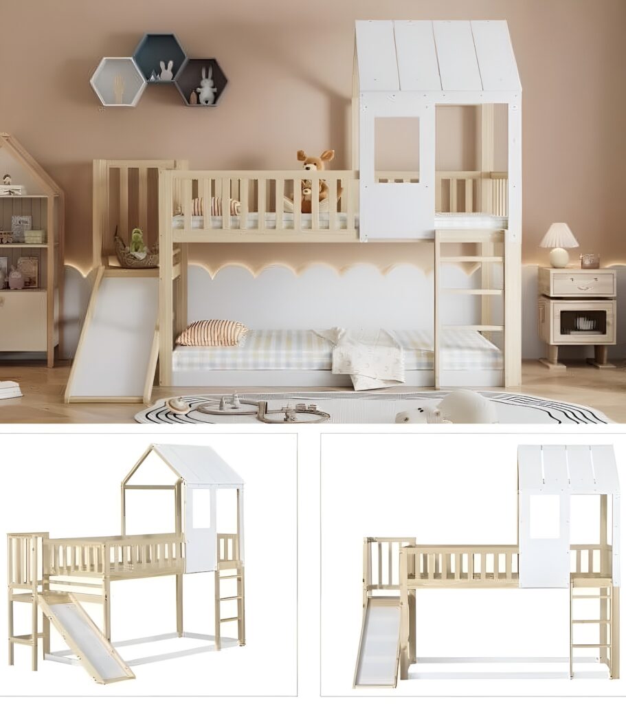 inspiration chambre petite fille arche lit cabane maison