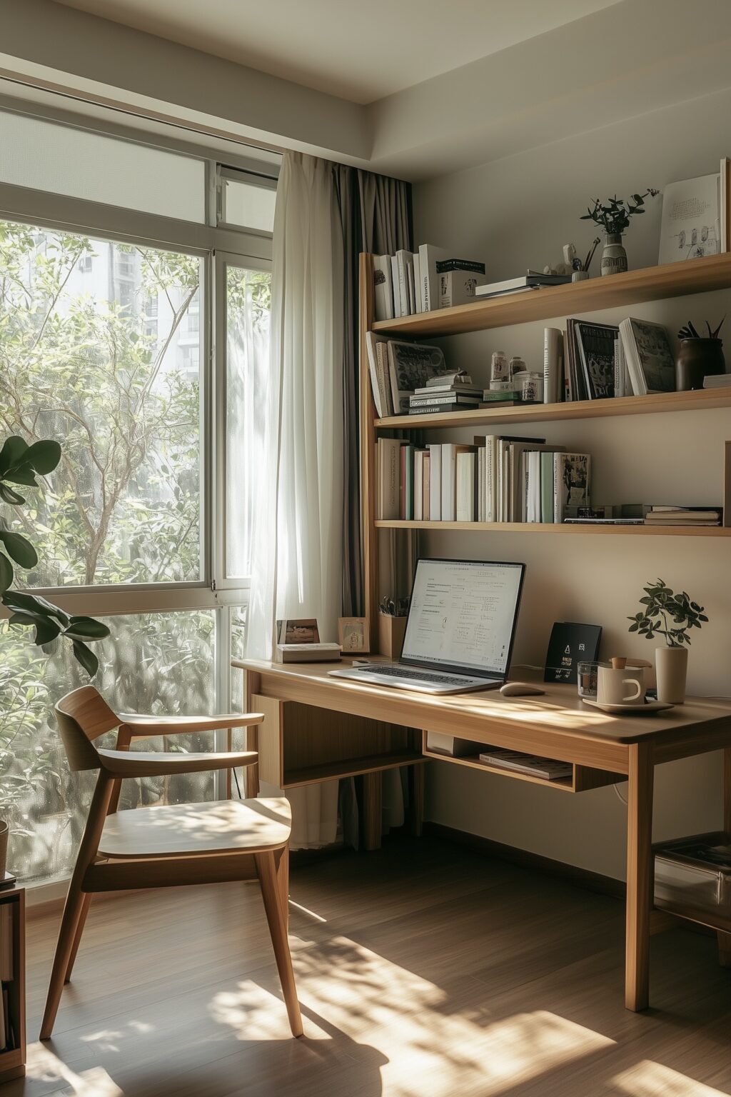Muji France bureau rangement aménagement mural