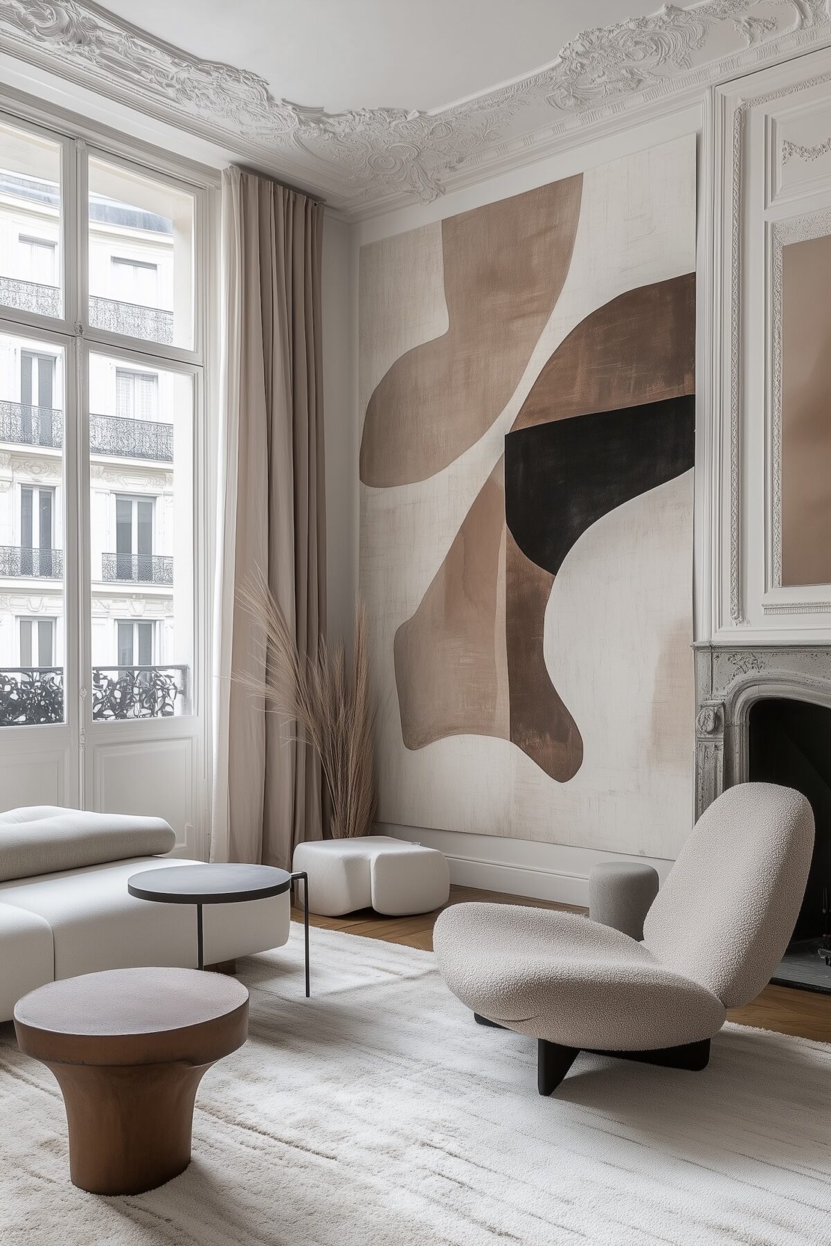 grand tapis salon style parisien