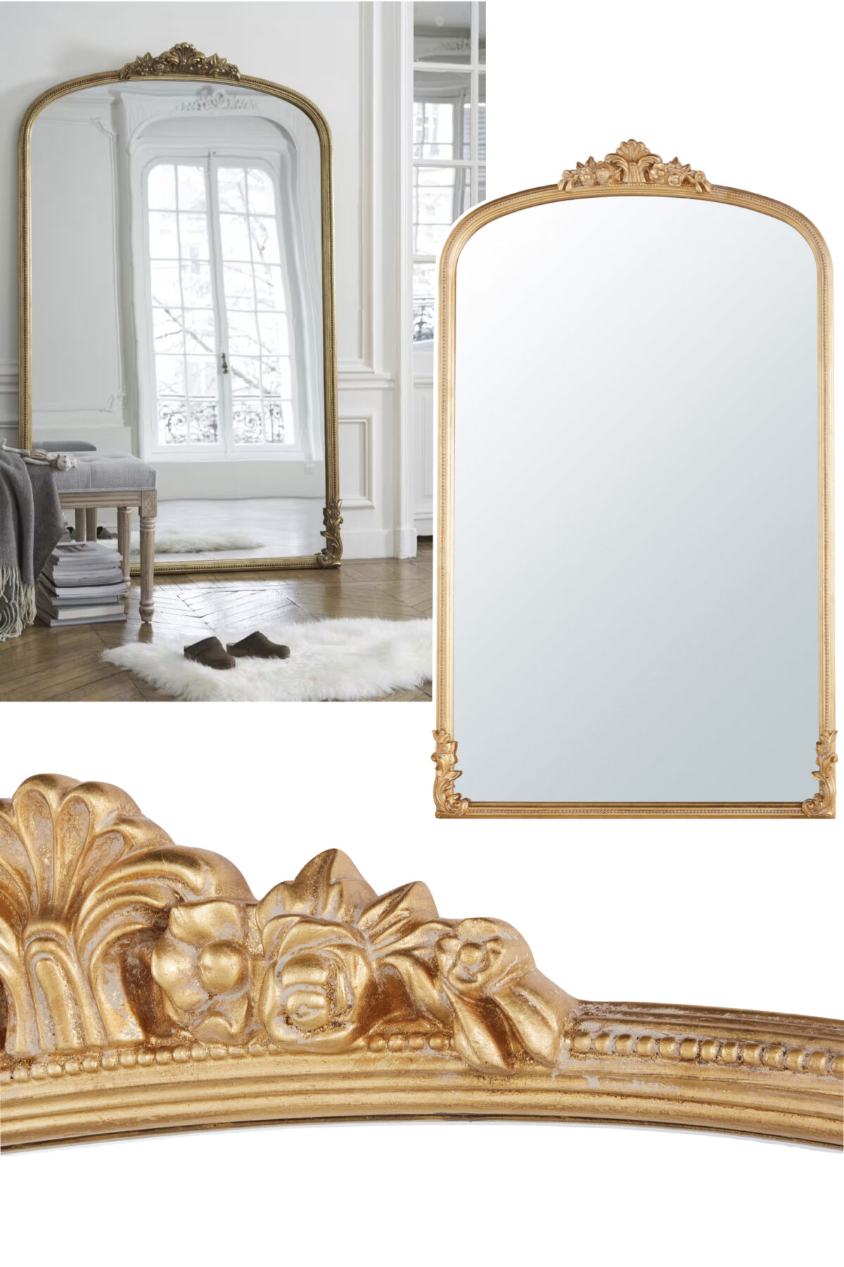 immense miroir Maison du Monde or vieilli