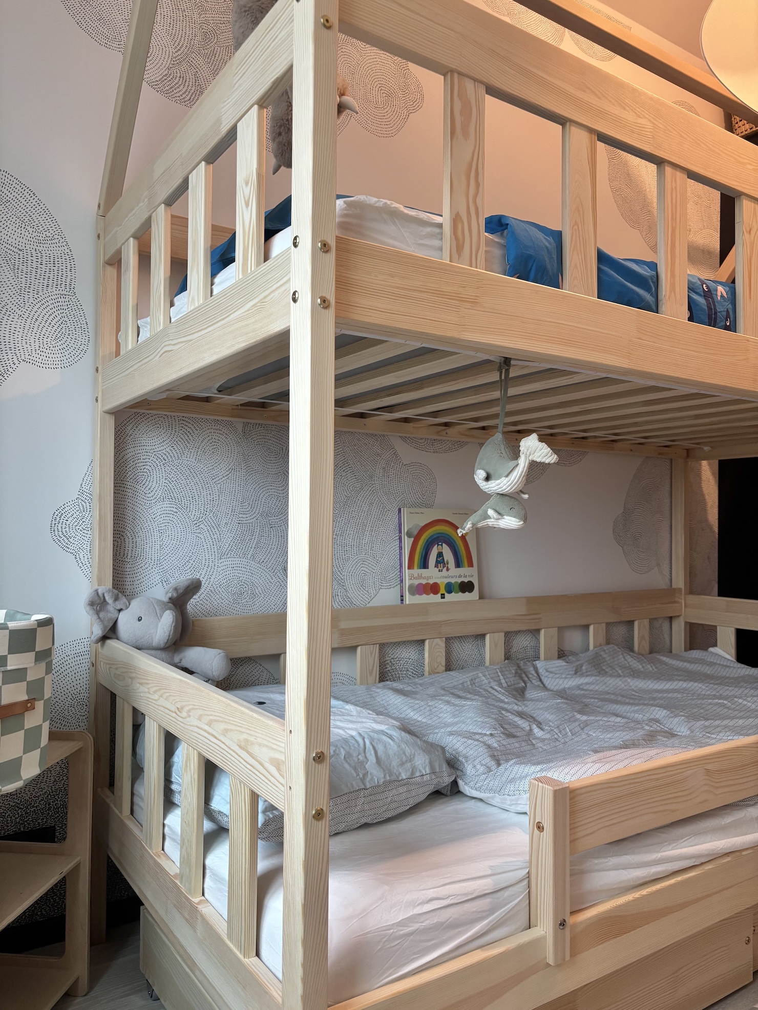 sécuriser lit enfant tiroir 18 mois barrière amovible