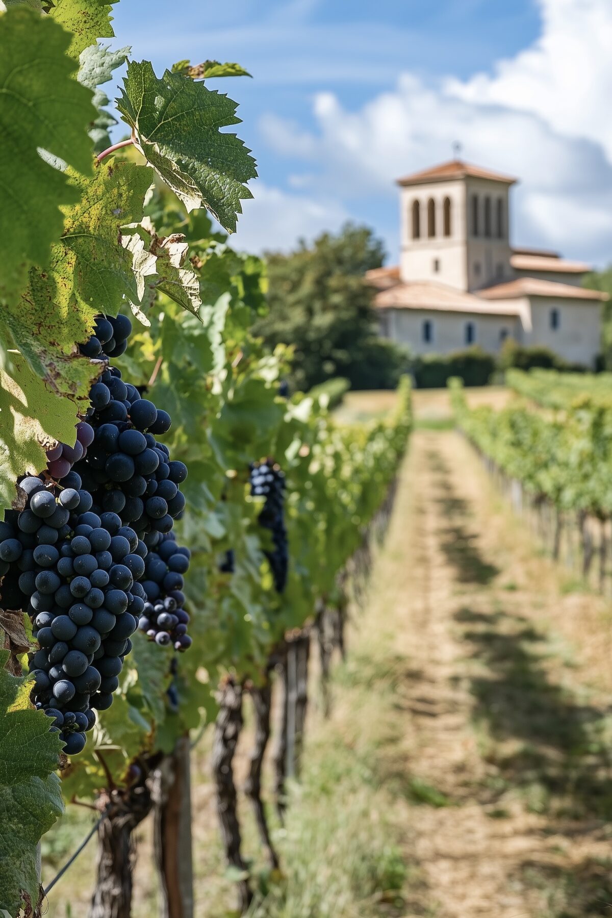 grappe raison rouge Bordeaux région vin