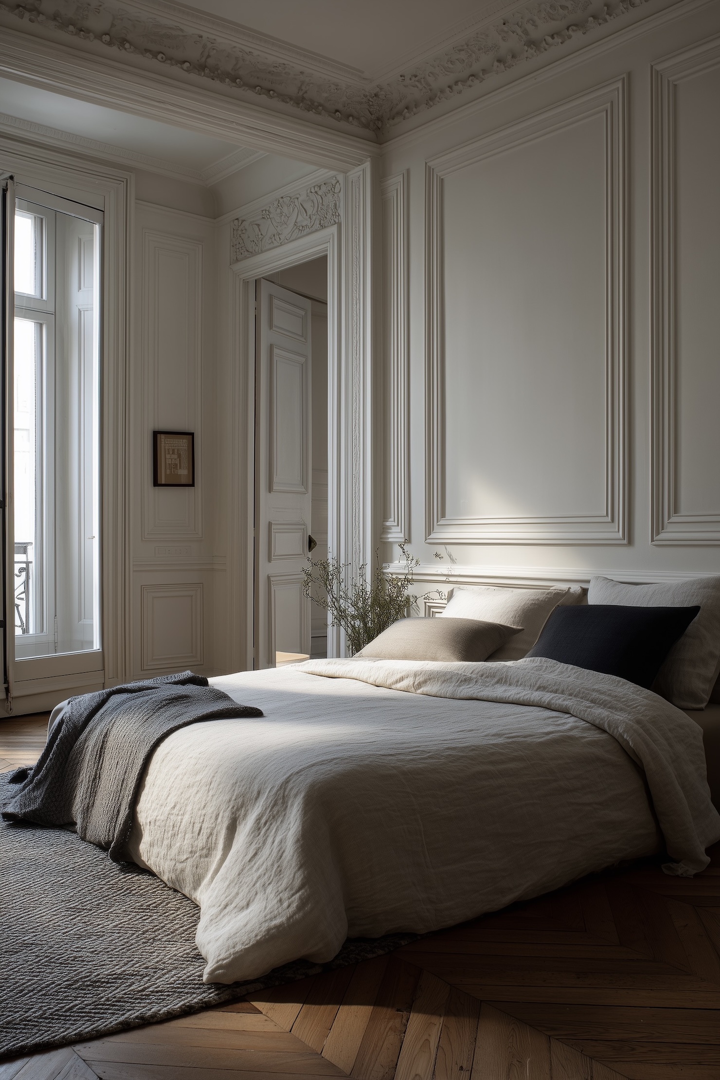 rénovation appartement haussmannien chambre ami maison hôte