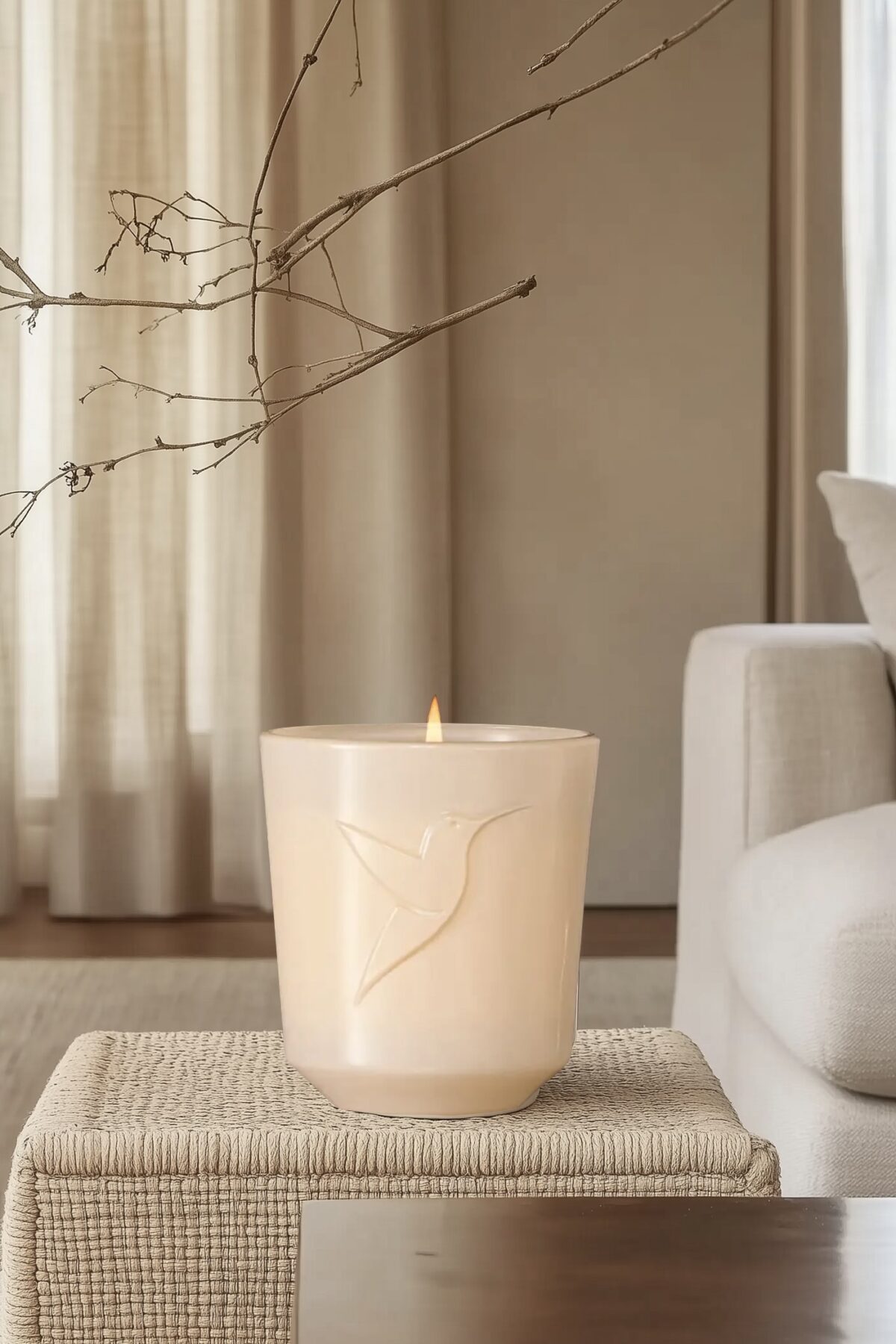 test bougie parfumée Adopt salon
