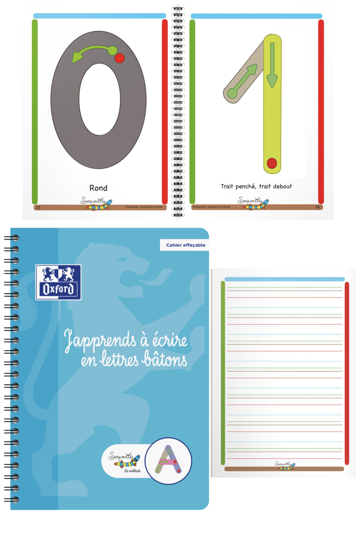 carnet effaçable cahier apprentissage écriture scolaire dys