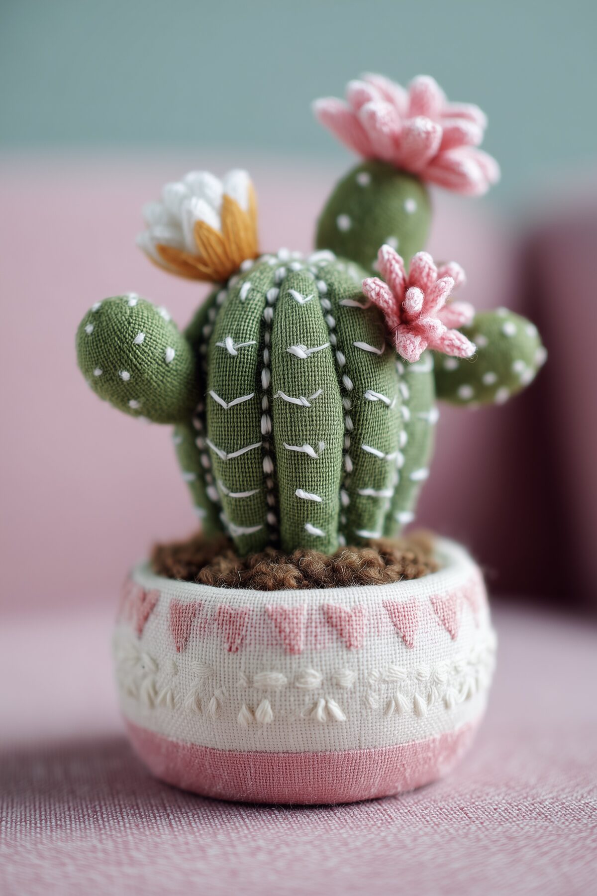 diy déco maison facile faux cactus couture