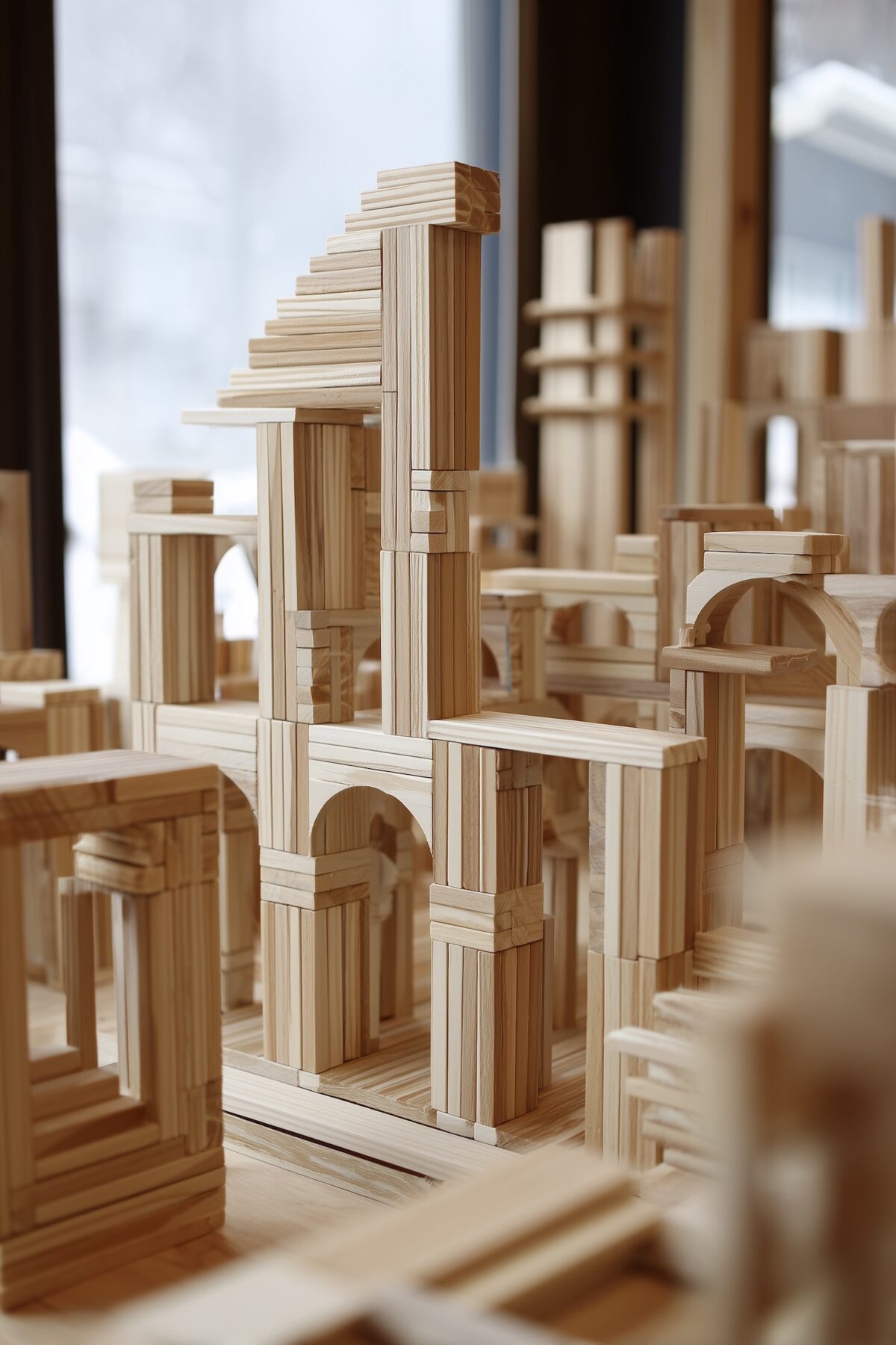 intérêt jeu libre Kapla bois enfant