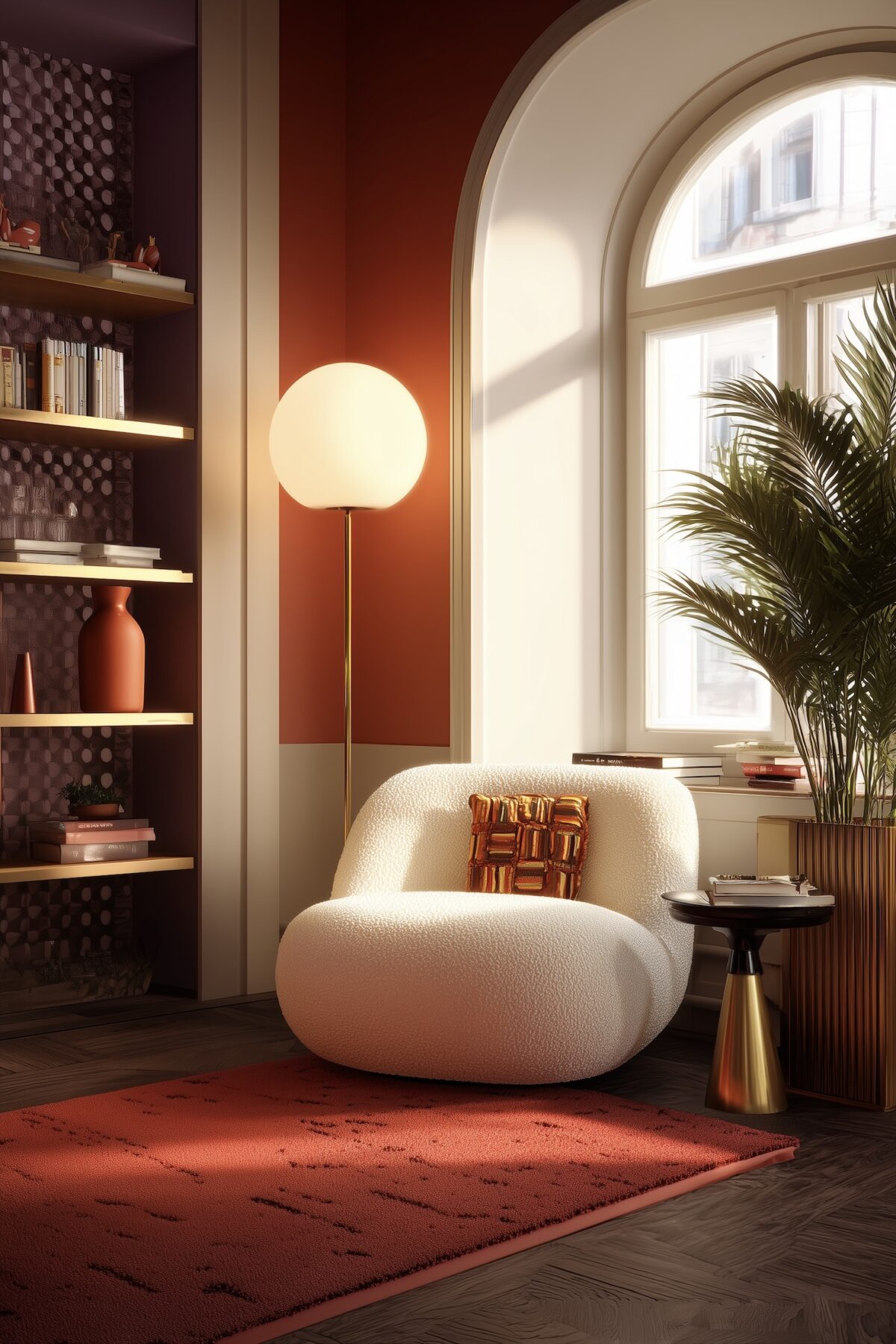 salon déco pop orange jaune mode