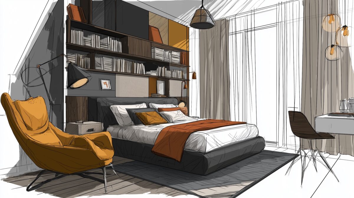 chambre confortable et fonctionnelle - blog déco