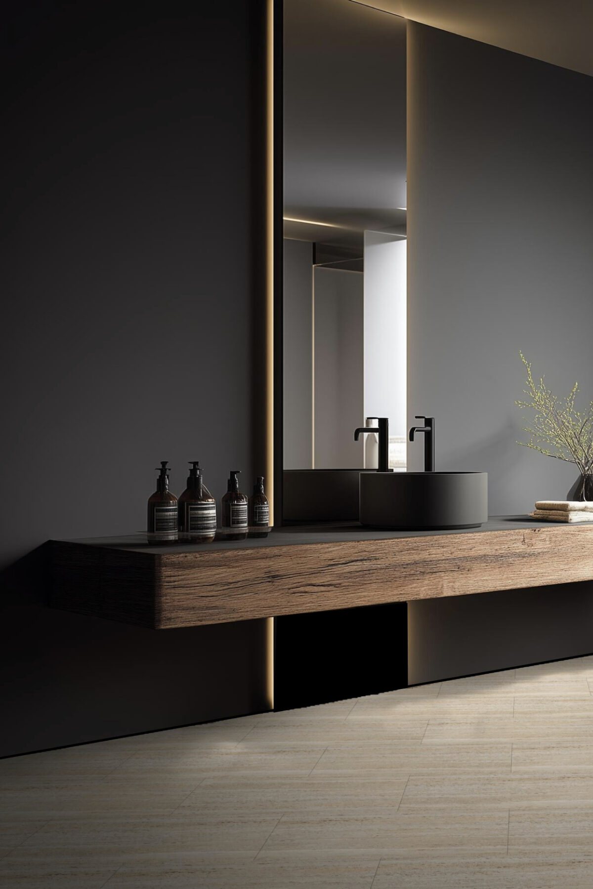 déco moderne salle de douche homme