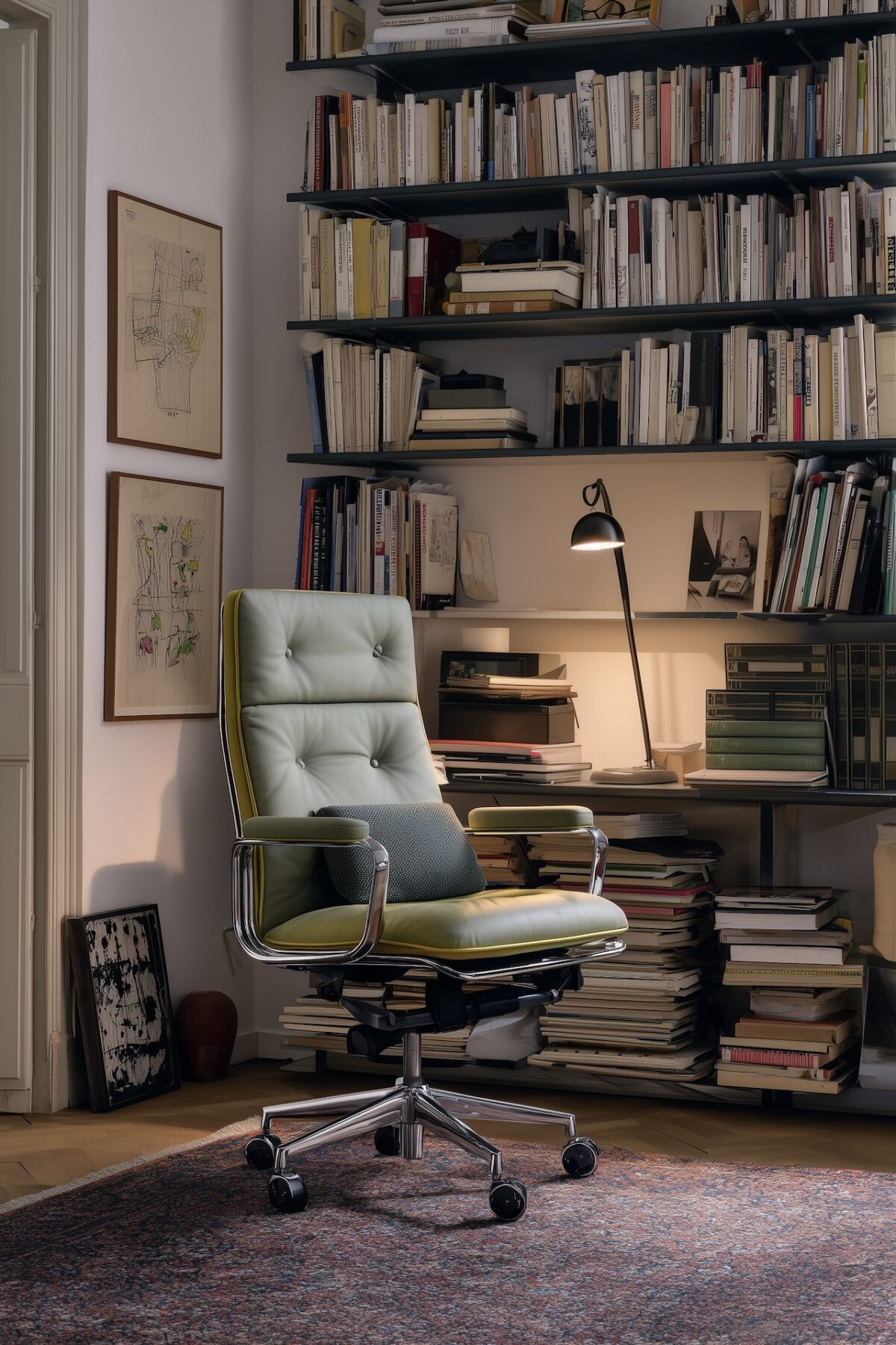 postures ergonomiques travailler bureau couloir hauteur