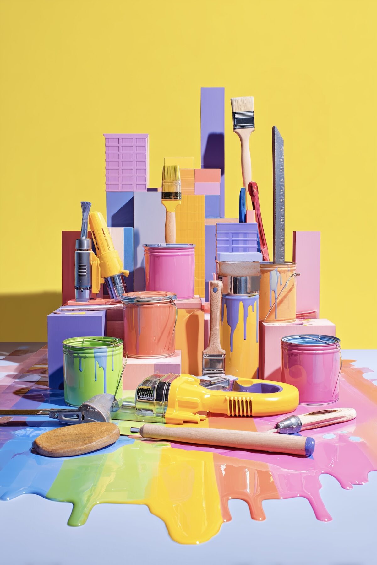 set design arty peinture couleur