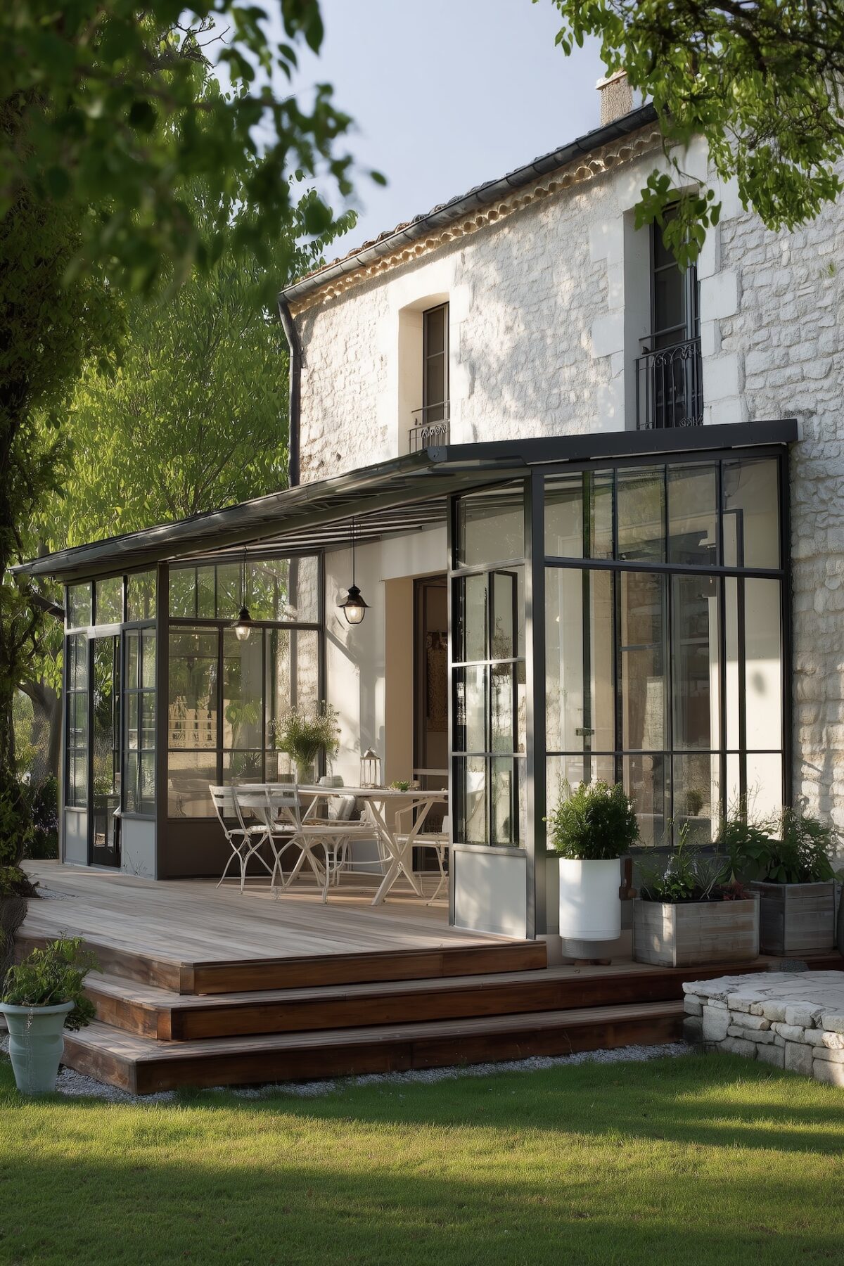 ajouter composer véranda maison de vacances