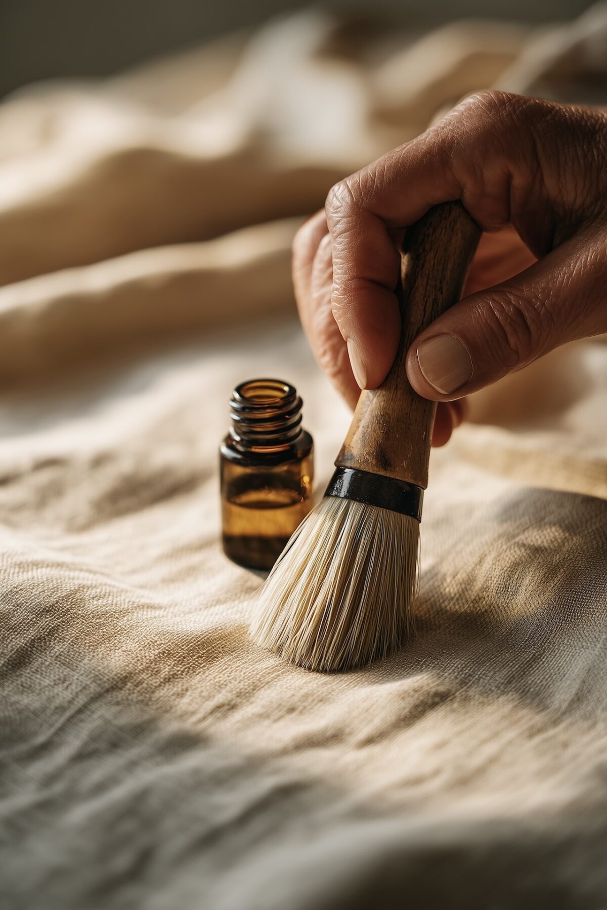 geste soin textile naturel ambiance artisanale