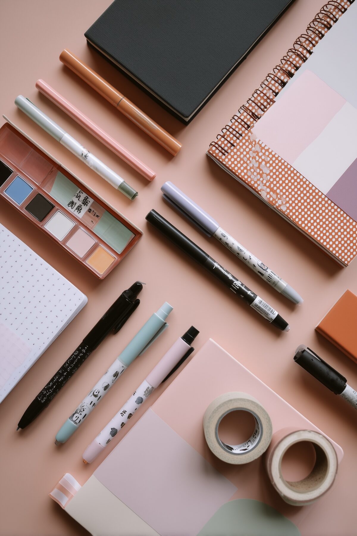 papeterie japonaise washi carnets stylos couleurs pastel minimalisme