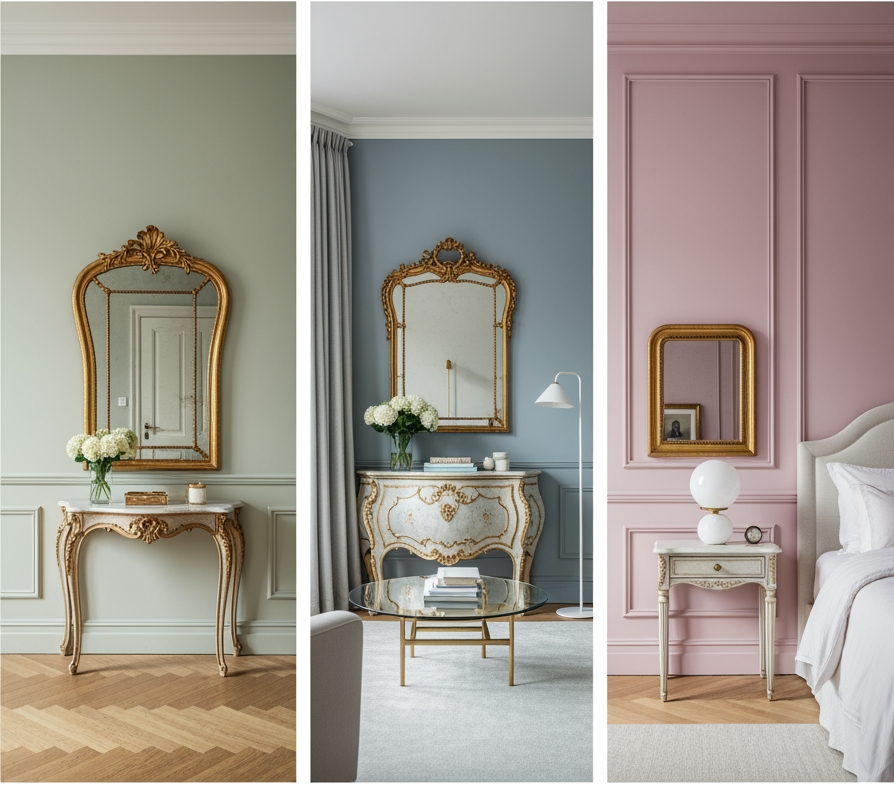 Agencer le Rococo pièce par pièce sans surcharger