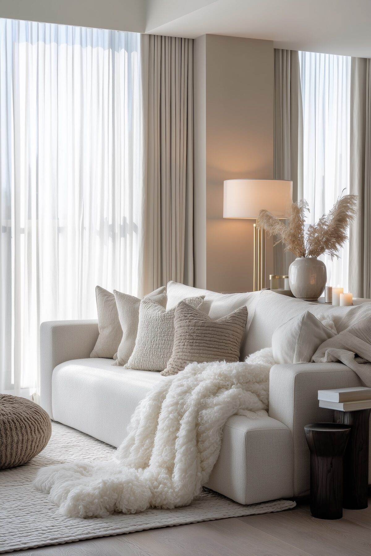 apporter touche cosy salon beige - blog déco