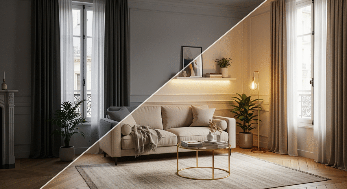 Comment éclairer une pièce sombre sans travaux