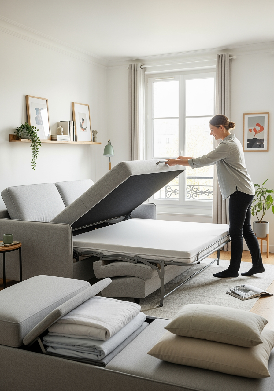 Meilleur canapé convertible pour studio: critères vraiment utiles