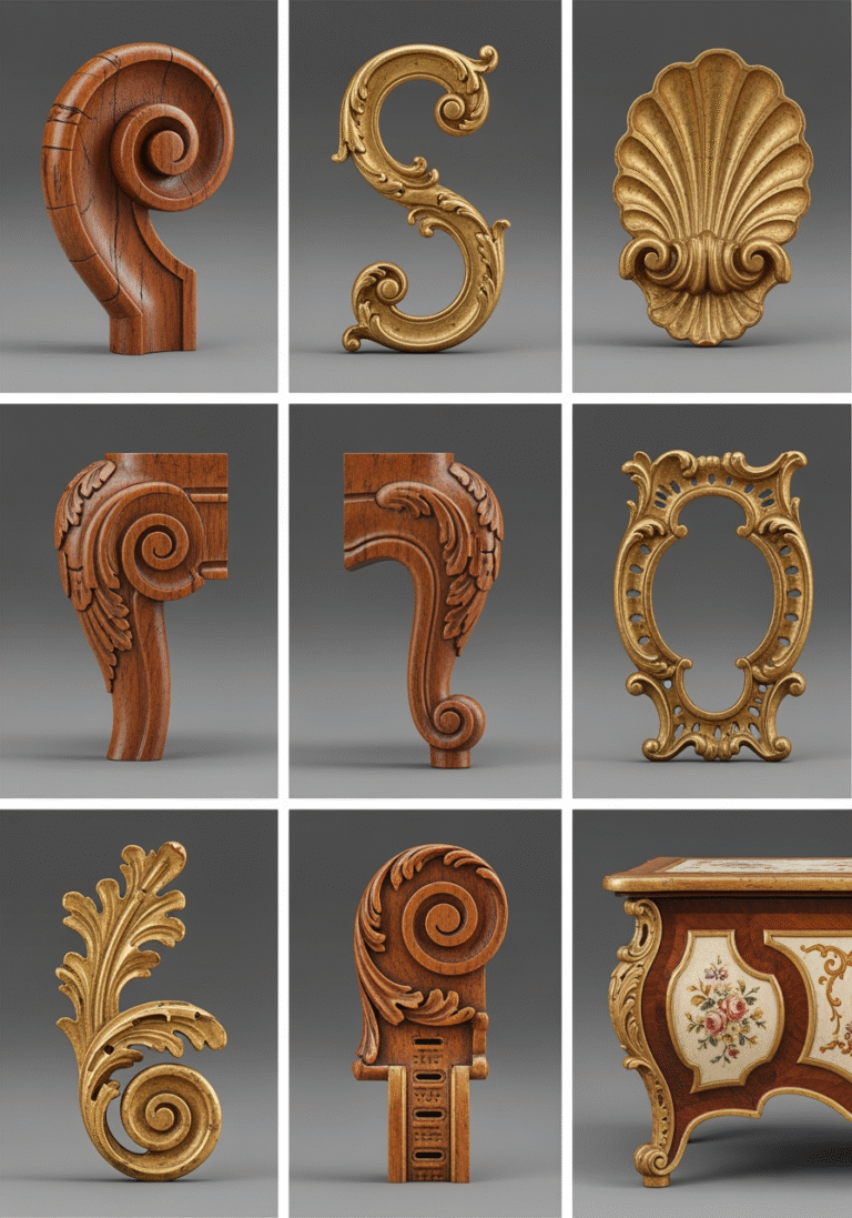 Caractéristiques et identification du mobilier Rococo