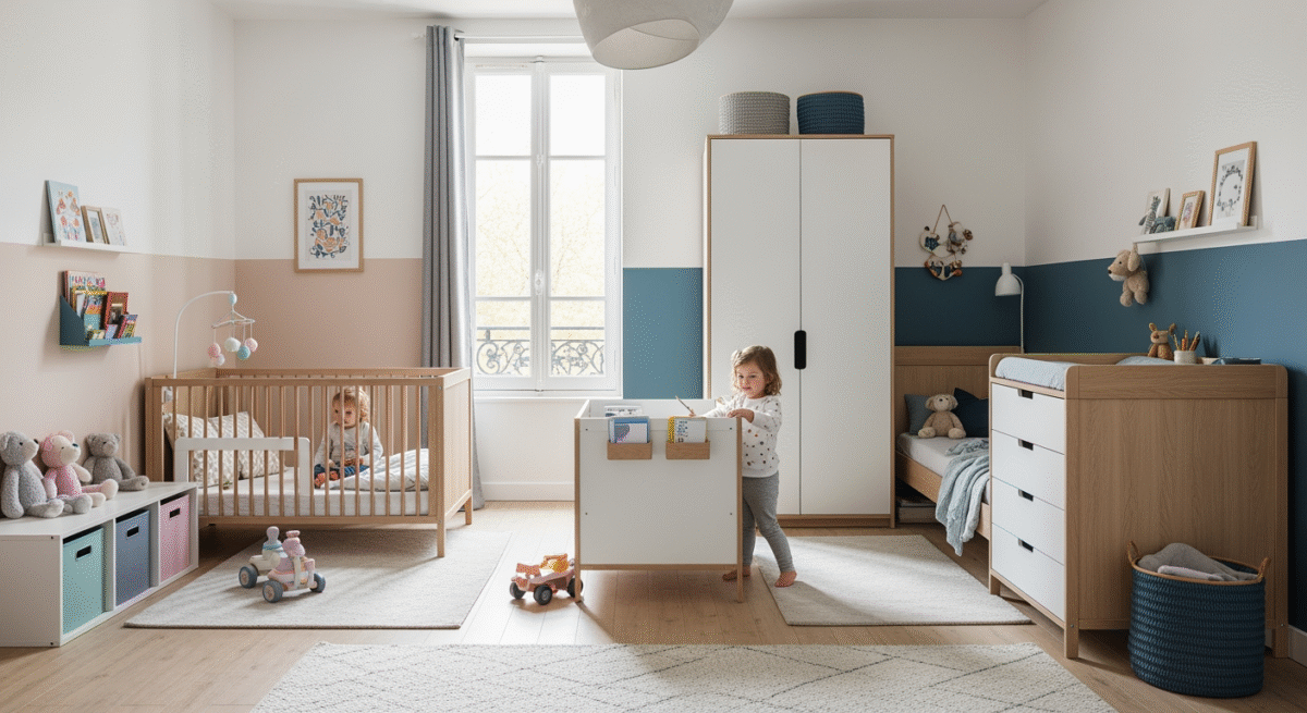mobilier modulable chambre d’enfant qui grandit évolutive