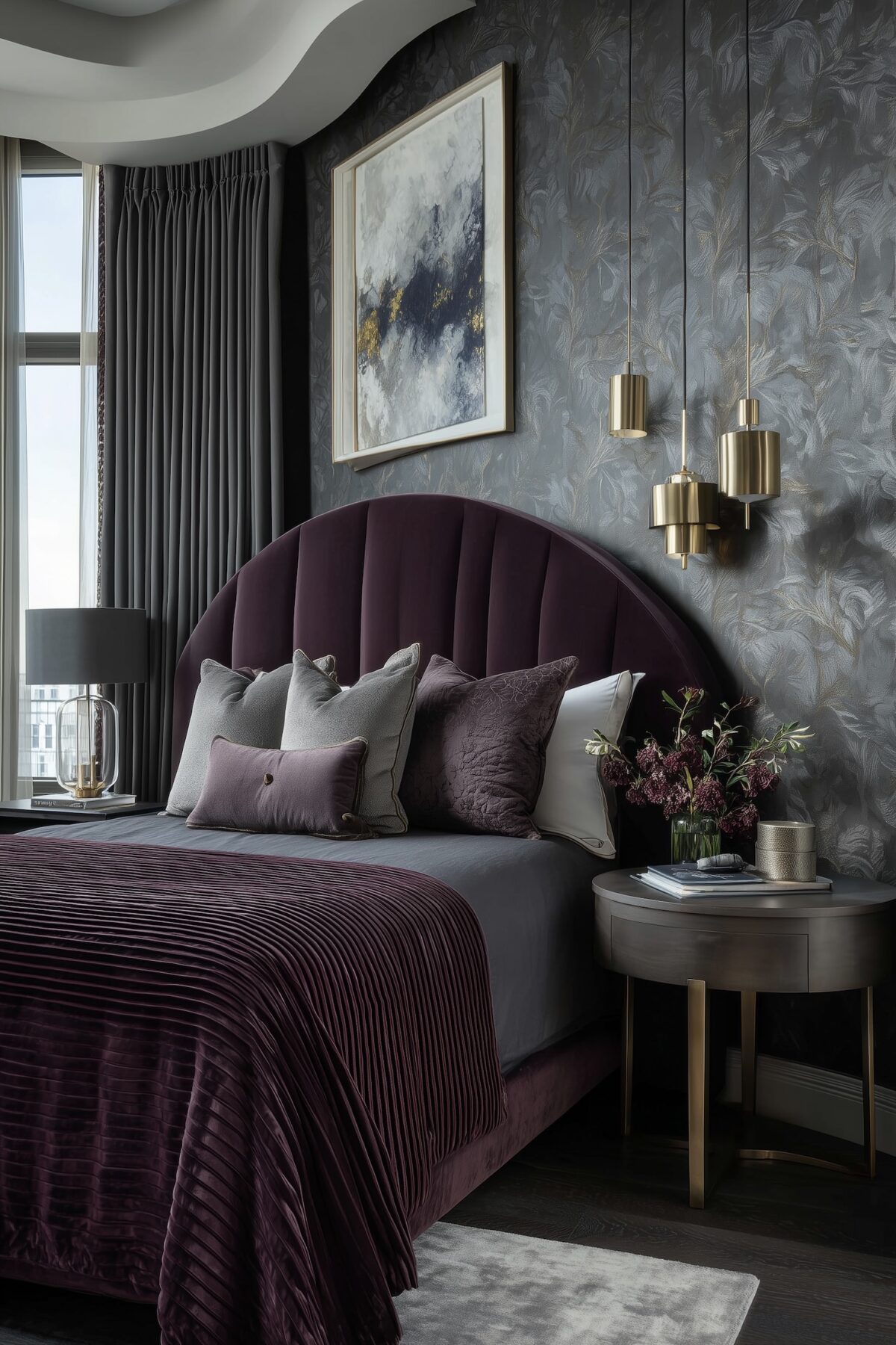 chambre pièce ronde murs pas droits