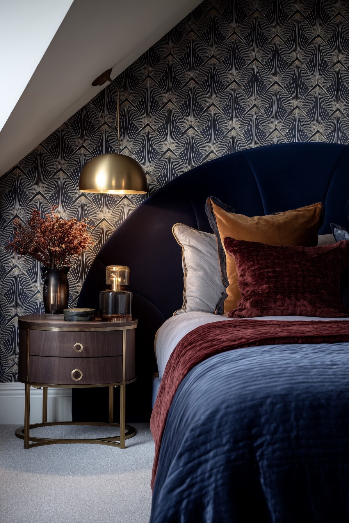 chambre sous toit style Art Déco