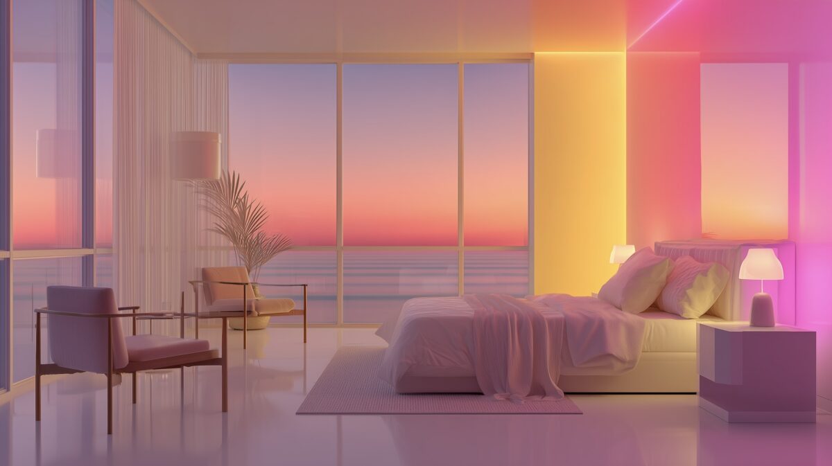 chambre style années 80 couleur néon - blog décoration