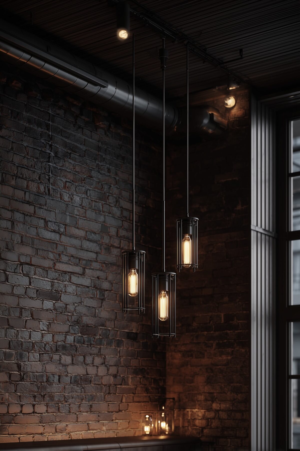 éclairage loft règle 3 suspensions factory