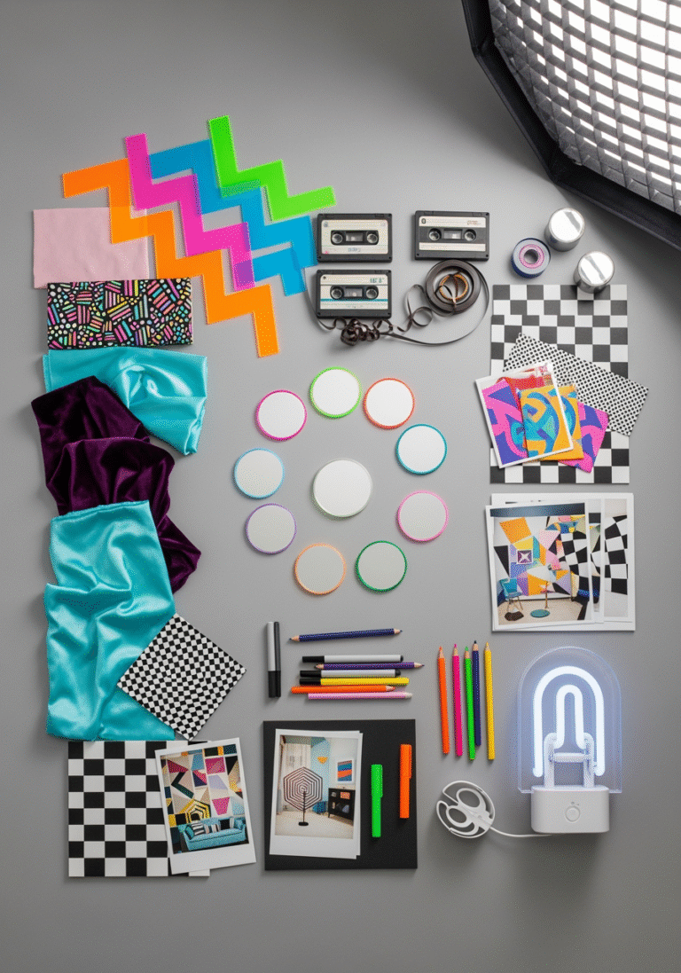 idées de chambre style années 80